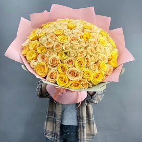 Букет "Май лайф" из 101 розы (50 см) в Пущино