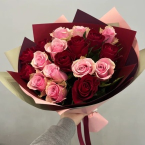 Букет "Вечность" из 17 роз кения (40 см) в Пущино