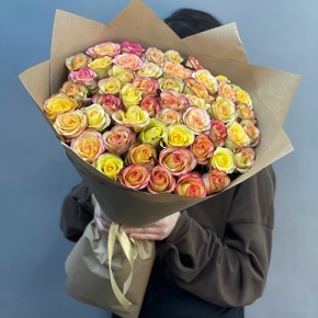 Букет "Валентино" из 51 розы (60 см) в Пущино