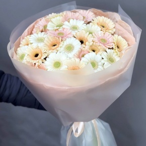 Букет "Гера" из 25 гербер в Пущино