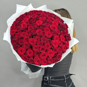 Букет 101 красная роза (60 см) в Пущино