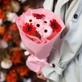 Букет "Ты + я" из гербер мини в Пущино