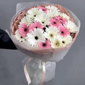 Букет "Меган" из 25 гербер в Пущино