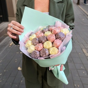 Букет 25 шоколадных пионов в Пущино