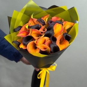 Букет "Карамель" из 29 калл в Пущино