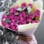 Букет "Малиновый бисквит" из кустовых и пионовидных роз и эвкалипта в Пущино