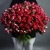 Букет из 51 кустовой рубиновой розы (50 см) в Пущино