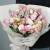 Букет "Крем сода" из роз, эустом и хамелациума в Пущино Букет "Крем сода" из роз, эустом и хамелациума в Пущино