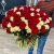 Букет 151 роза красный и белый микс (60 см) в Пущино