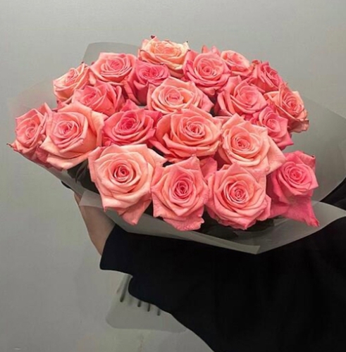 Букет из 21 розовой розы (50 см) в Пущино