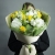 Букет "Фисташка" из роз, хризантем и маттиол в Пущино