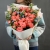 Букет "Фортуна" из коралловых роз и оксипеталума в Пущино