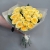 Букет из 21  из пионовидной розы Баттеркап (60 см) в Пущино