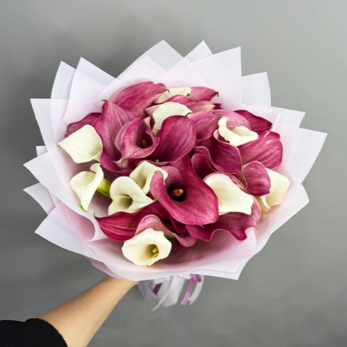 Букет из 25 нежных калл в Пущино