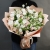 Букет "Полли" из эустом и кустовых пионовидных роз в Пущино
