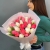 Букет из 25 кораллово-белых тюльпанов в Пущино