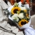Букет "Солнечный цветочек" из подсолнуха, гиперикума, хризантем и орнитагалума в Пущино