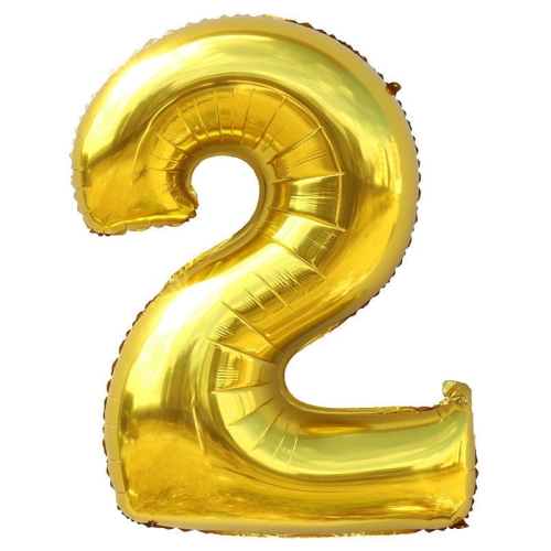 Шар гелиевый цифра 2 (40х102 см) в Пущино