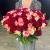Букет 151 роза красный микс (50 см) в Пущино