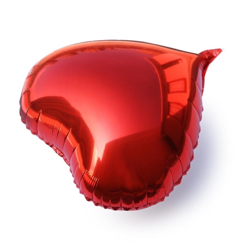 Сердце красное фольгированный шар с гелием (45 см) в Пущино